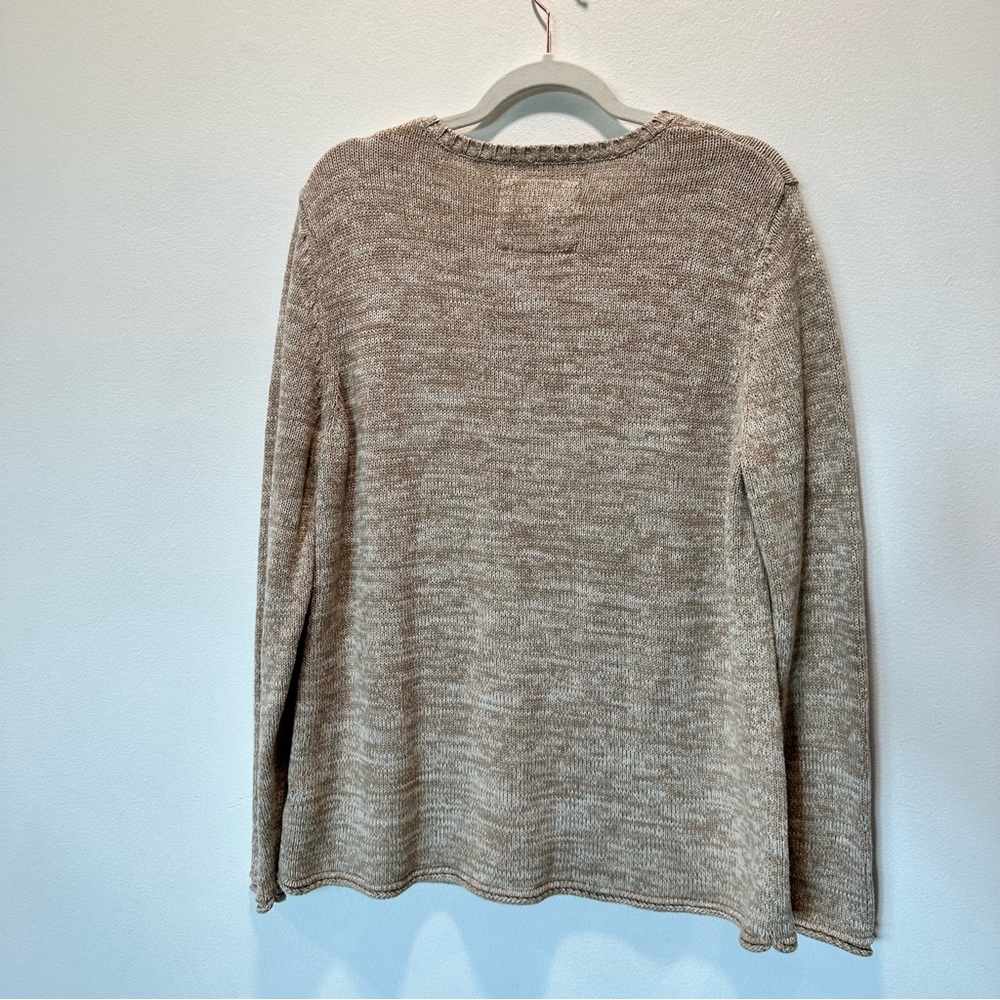 Natural Reflections Two Tone Pullover 3 Button Sweater Women’s size XL - Picture 7 of 10